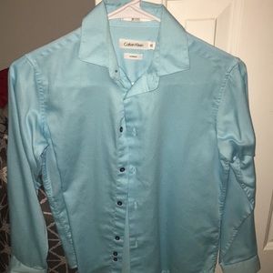 Calvin Klein blue dress shirt